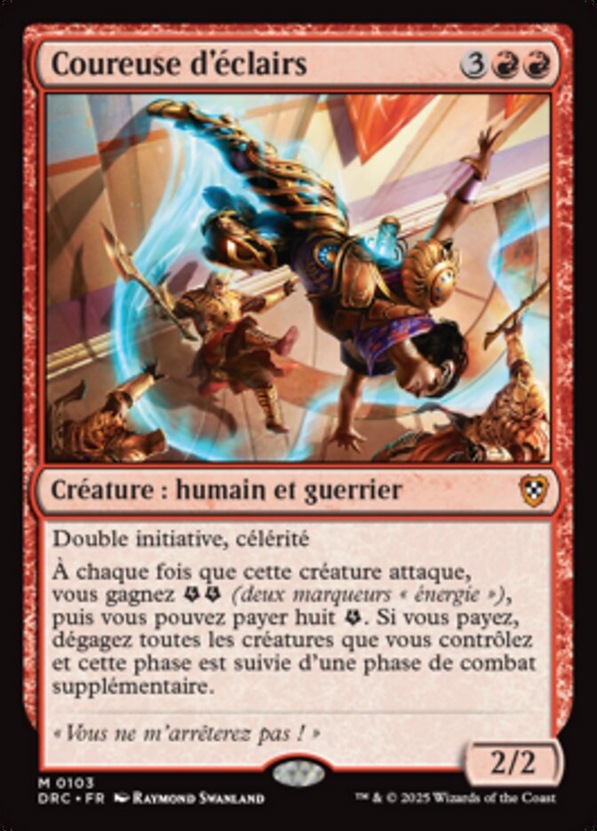 Coureuse d'éclairs — Aetherdrift Commander 103/184