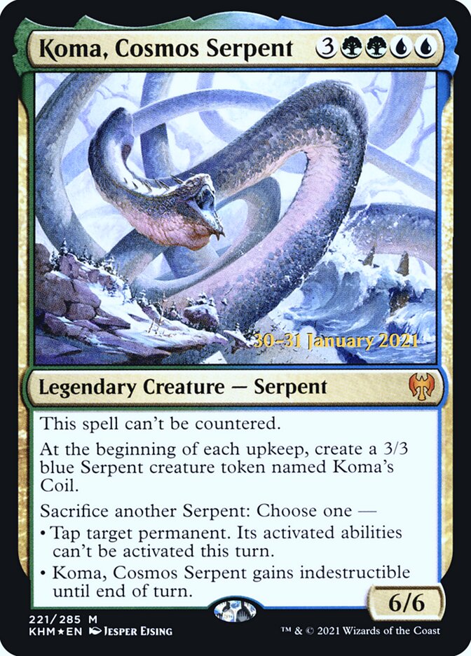 Koma, Cosmos Serpent — Kaldheim Promos 221s/158