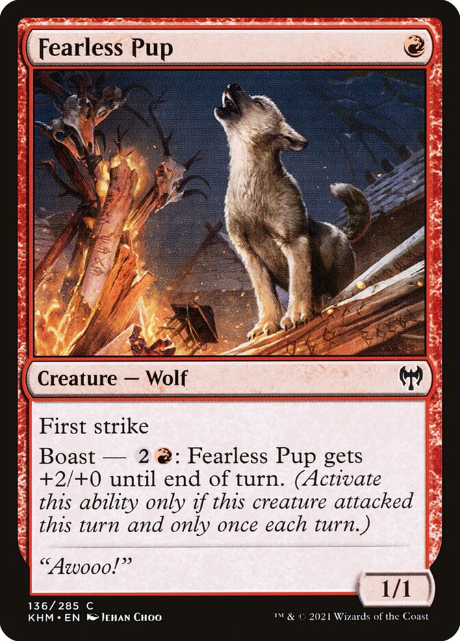 Fearless Pup — Kaldheim 136/425
