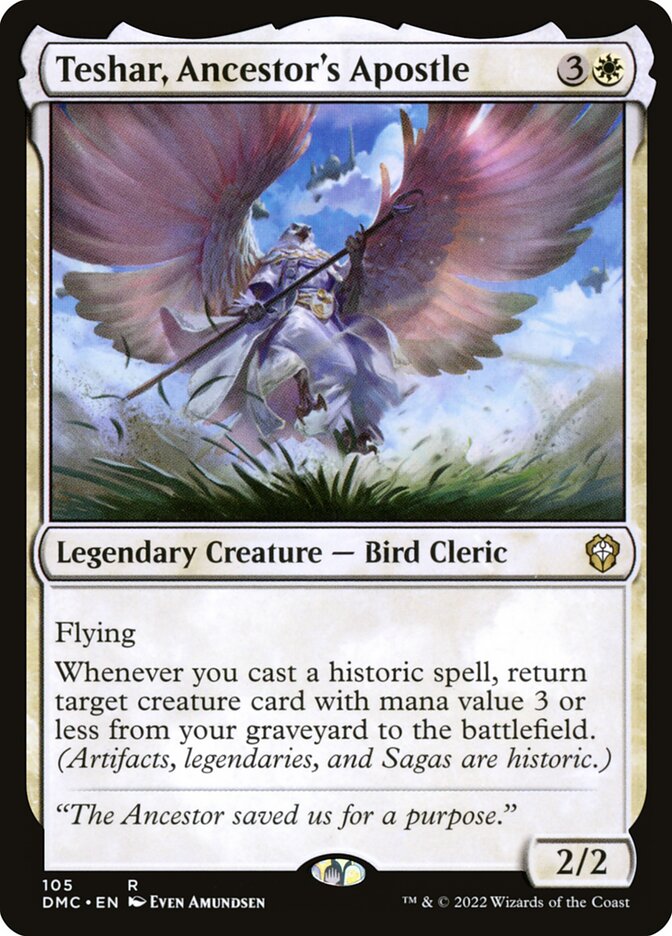 Teshar, Ancestor's Apostle — Dominaria United Commander 105/240