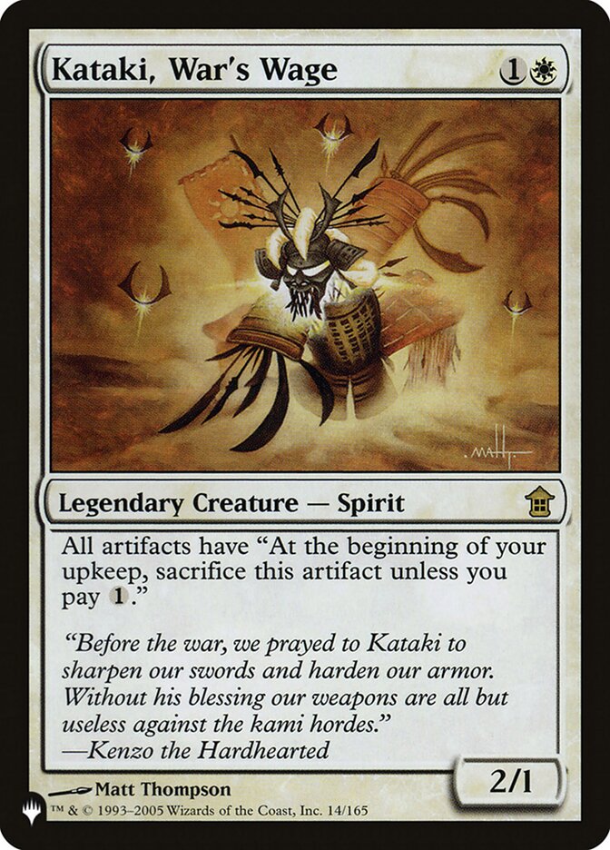 Kataki, War's Wage — The List SOK-14/5581