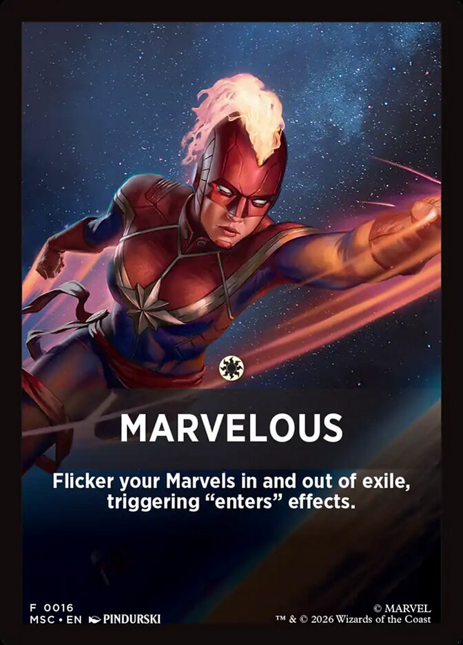 Marvelous — Marvel Super Heroes Jumpstart Front Cards 16/61