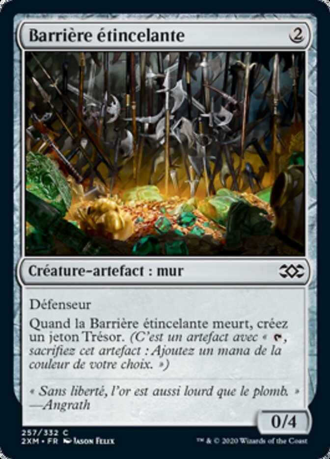 Barrière étincelante — Double Masters 257/384