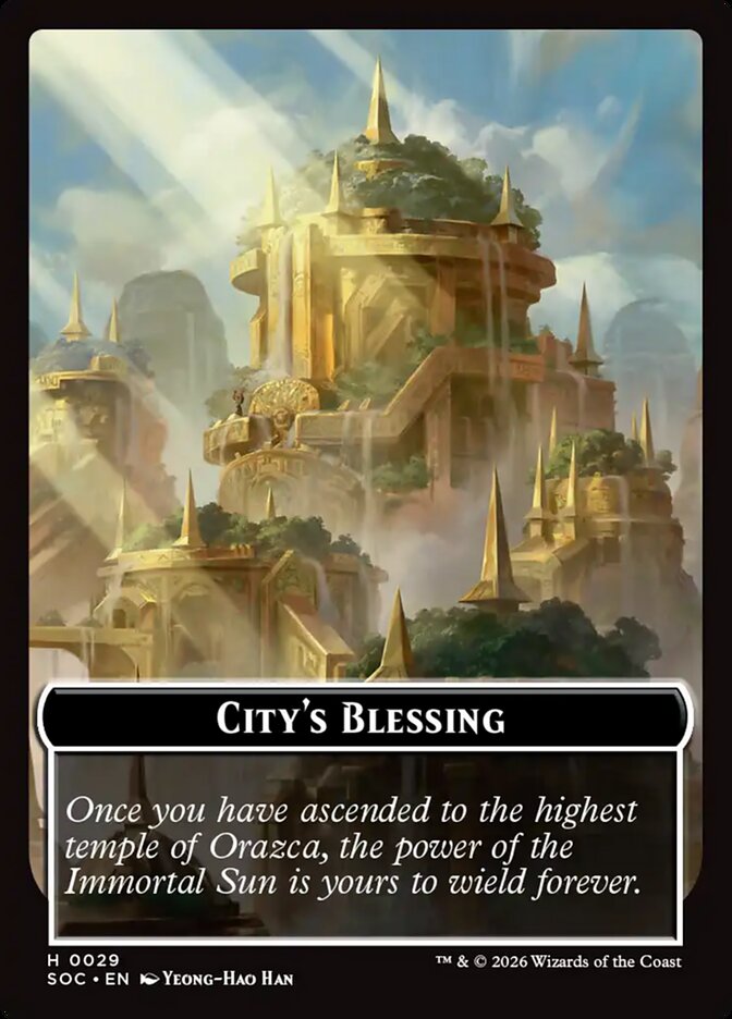 City's Blessing — Secrets of Strixhaven Commander Tokens 29/30