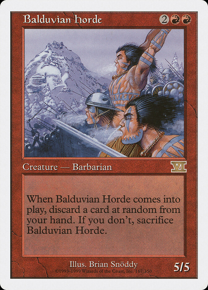 Balduvian Horde — Classic Sixth Edition 167/351