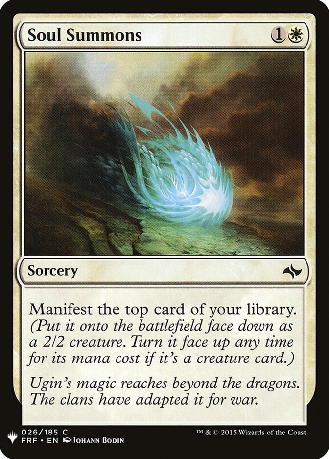 Soul Summons — The List FRF-26/5581