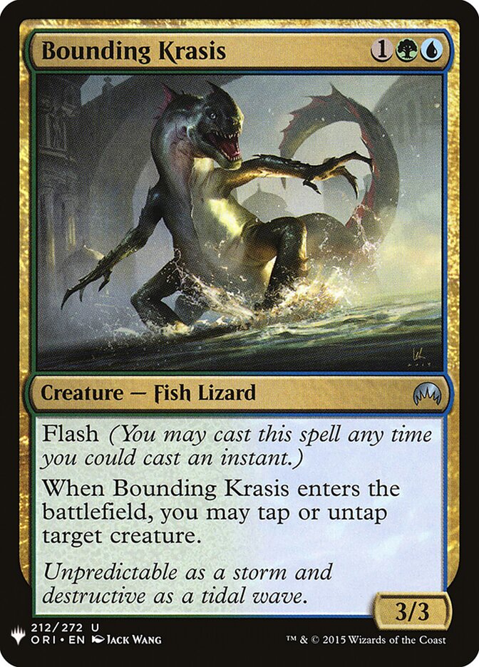 Bounding Krasis — The List ORI-212/5581