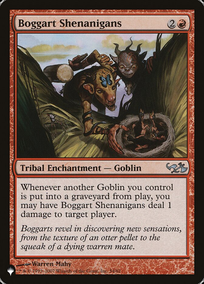 Boggart Shenanigans — The List DD1-54/5581