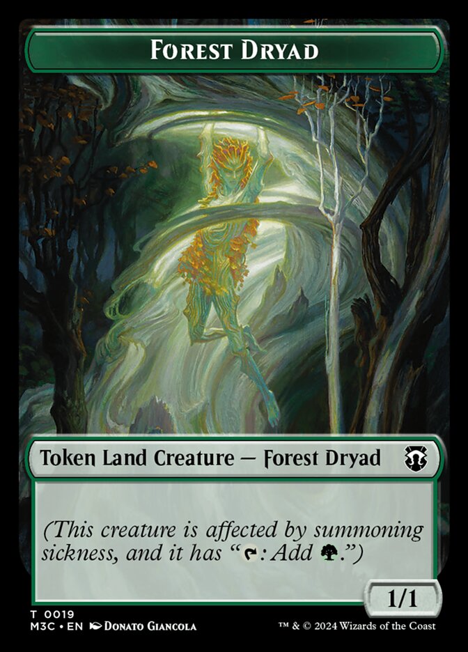 Forest Dryad — Modern Horizons 3 Commander Tokens 19/28