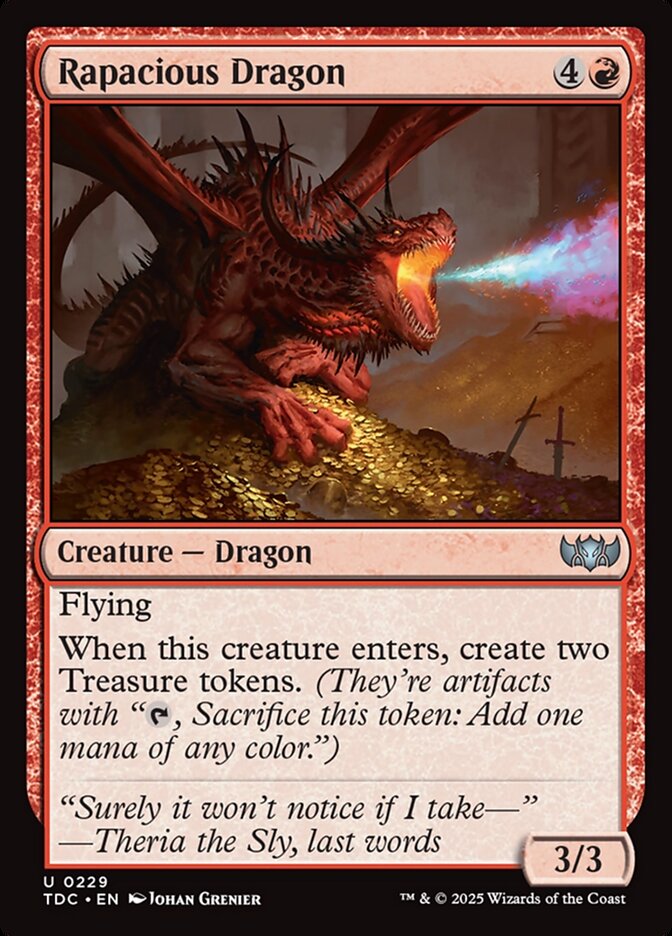 Rapacious Dragon — Tarkir: Dragonstorm Commander 229/413