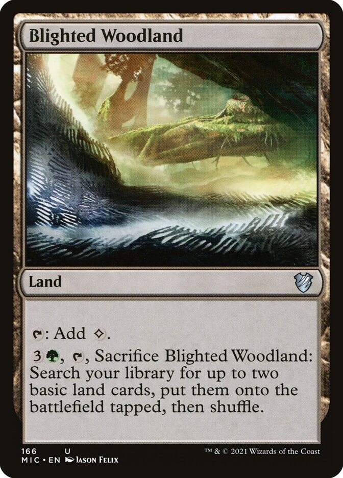 Blighted Woodland — Midnight Hunt Commander 166/187