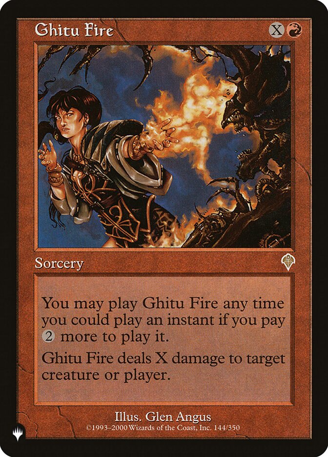 Ghitu Fire — The List INV-144/5581