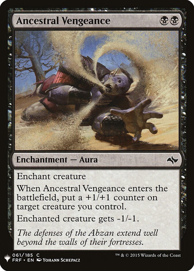 Ancestral Vengeance — The List FRF-61/5581