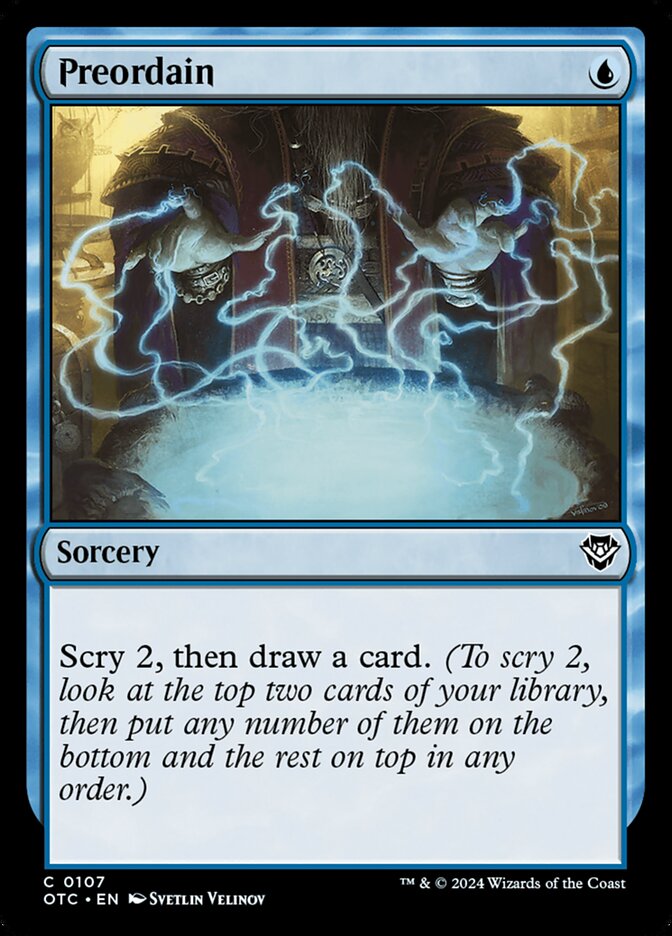 Preordain — Outlaws of Thunder Junction Commander 107/342