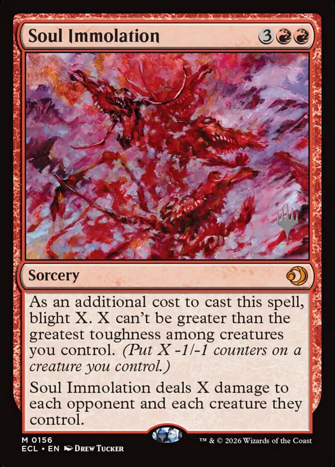 Soul Immolation — Lorwyn Eclipsed Promos 156p/80