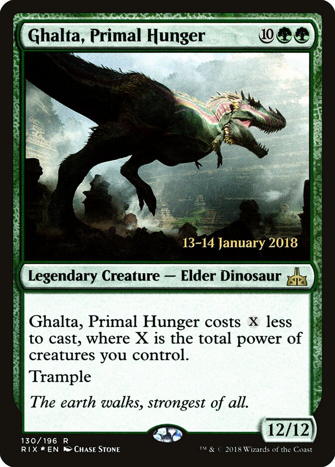 Ghalta, Primal Hunger — Rivals of Ixalan Promos 130s/98