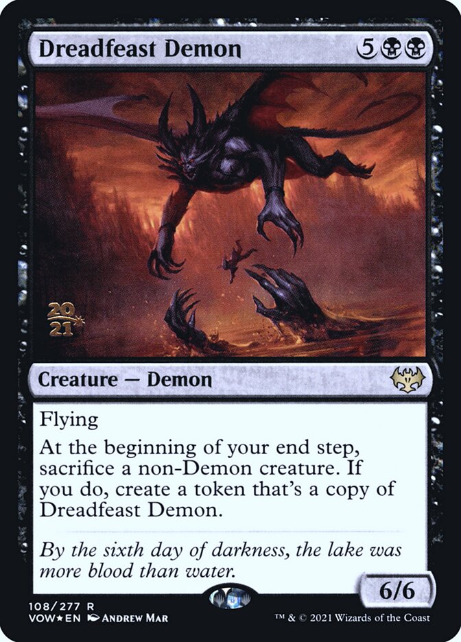Dreadfeast Demon — Innistrad: Crimson Vow Promos 108s/121