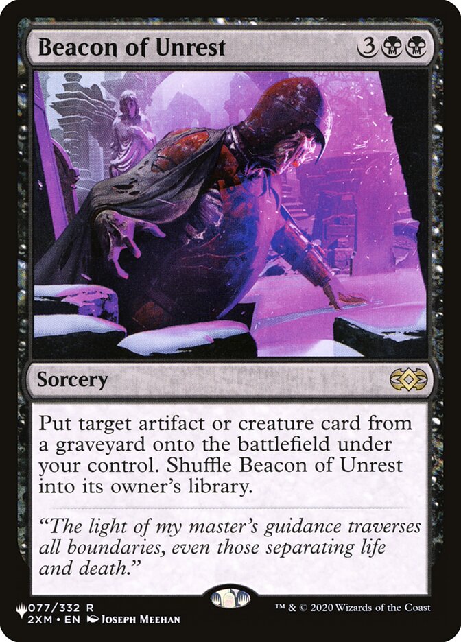 Beacon of Unrest — The List 2XM-77/5581