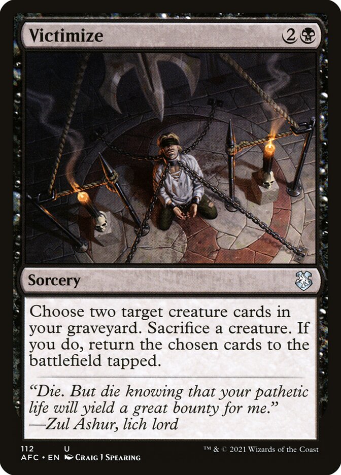 Victimize — Forgotten Realms Commander 112/331