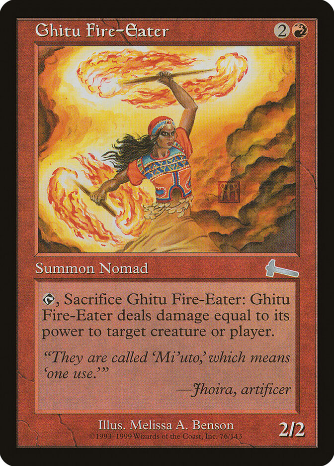 Ghitu Fire-Eater — Urza's Legacy 76/143