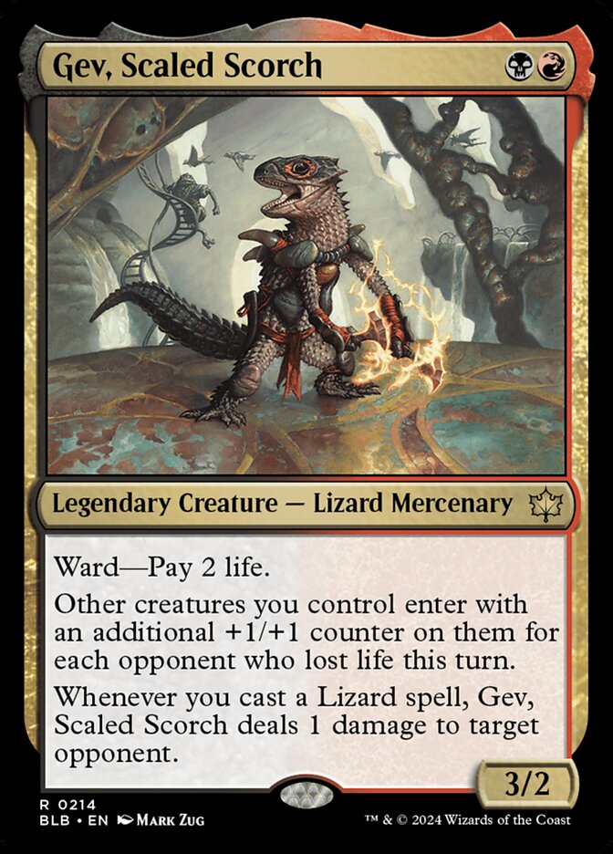 Gev, Scaled Scorch — Bloomburrow 214/398