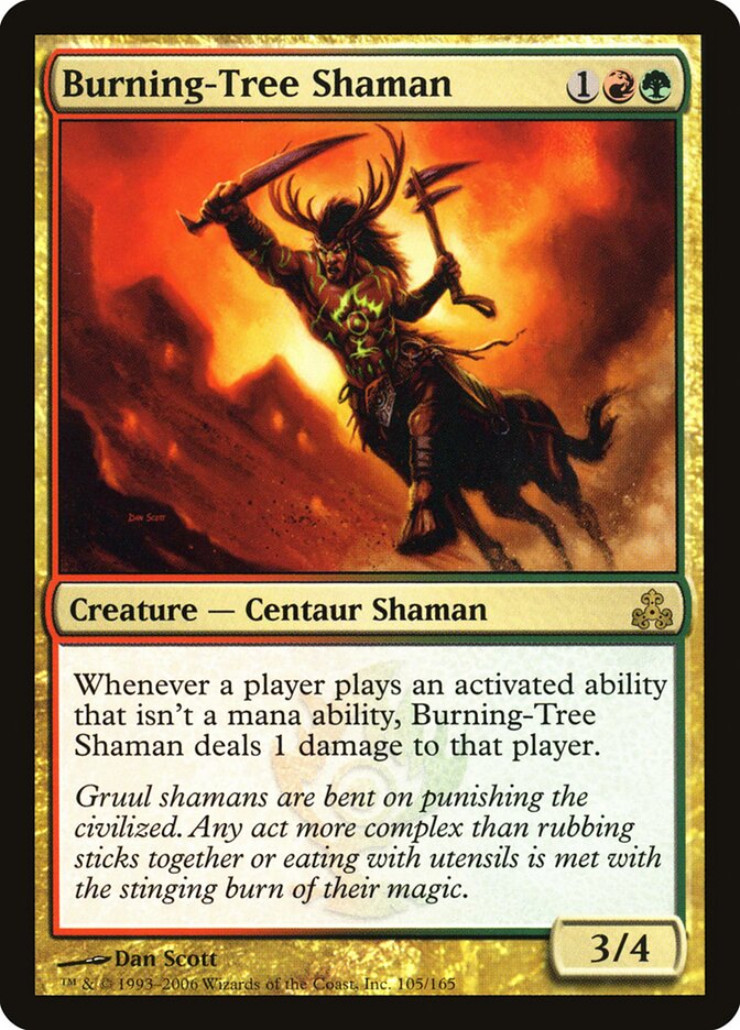 Burning-Tree Shaman — Guildpact 105/165