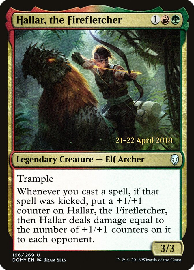 Hallar, the Firefletcher — Dominaria Promos 196s/118