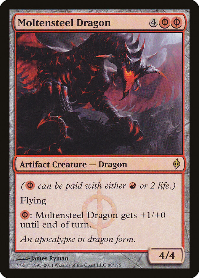 Moltensteel Dragon — New Phyrexia 88/175
