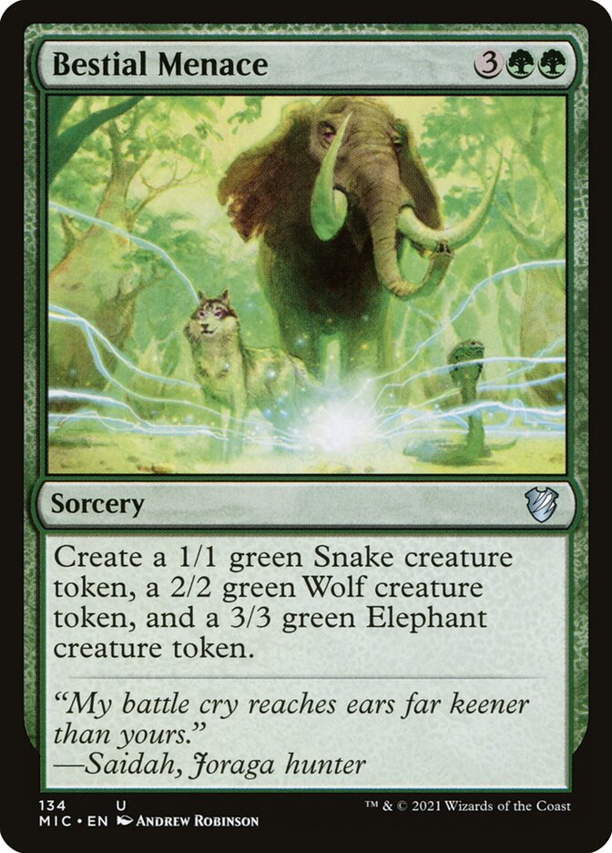 Bestial Menace — Midnight Hunt Commander 134/187