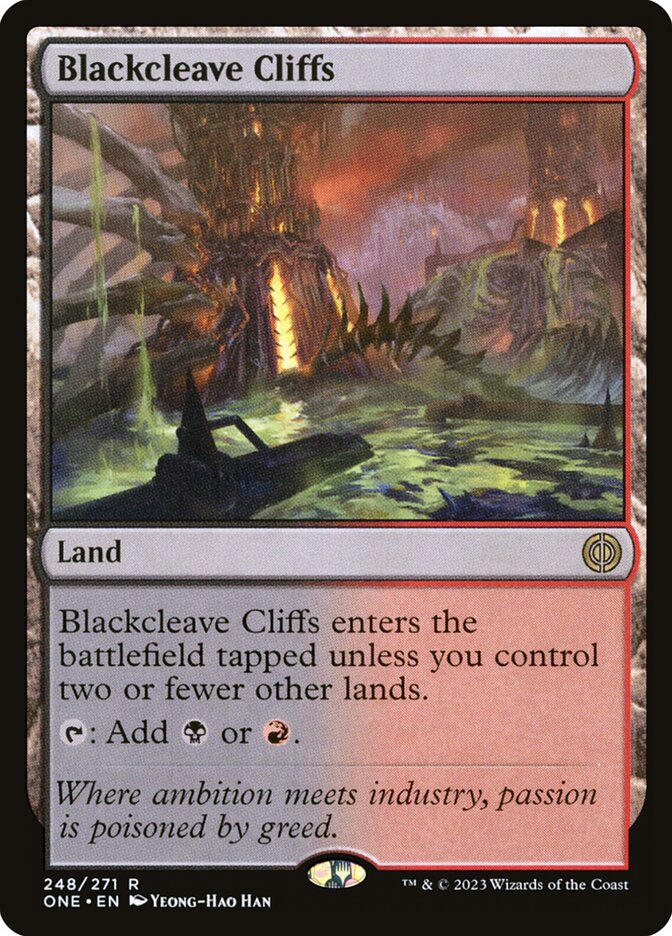 Blackcleave Cliffs — Phyrexia: All Will Be One 248/479