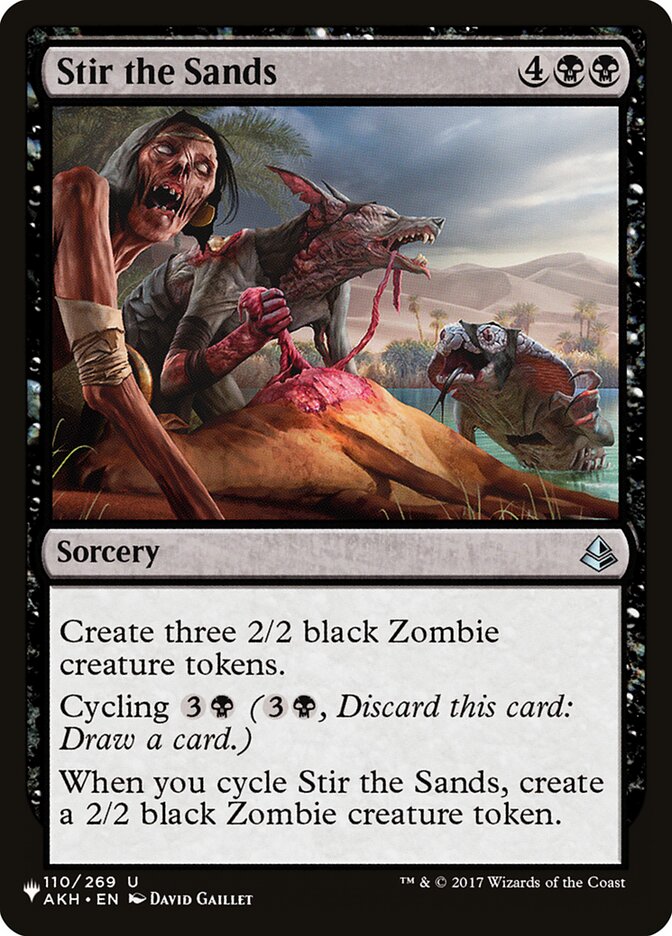 Stir the Sands — The List AKH-110/5581