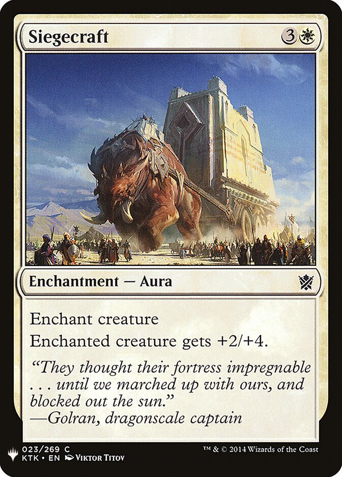 Siegecraft — The List KTK-23/5581