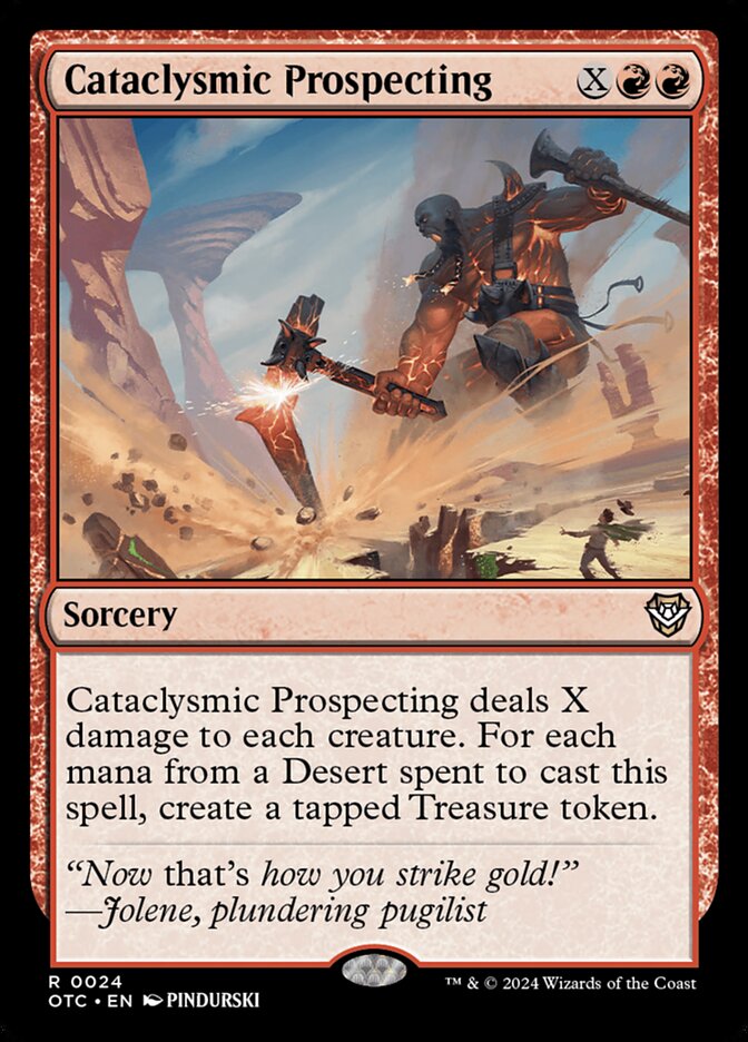 Cataclysmic Prospecting — Outlaws of Thunder Junction Commander 24/342