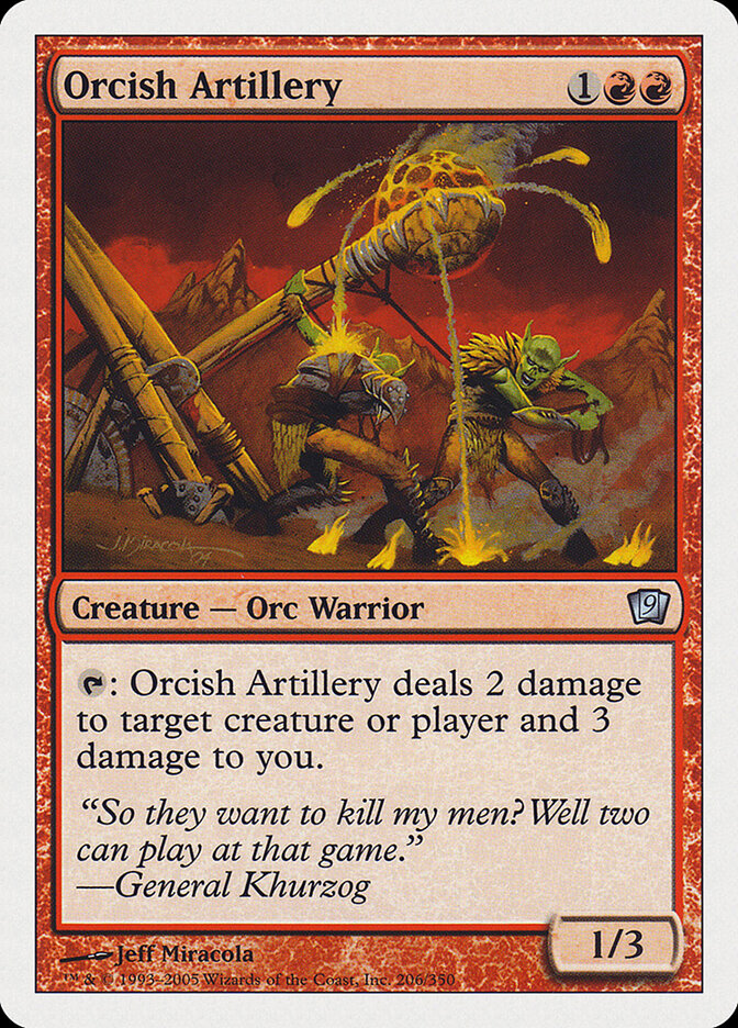 Orcish Artillery — Ninth Edition 206/709