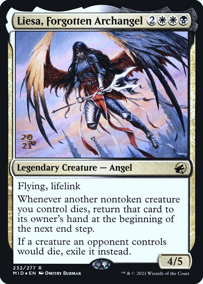 Liesa, Forgotten Archangel — Innistrad: Midnight Hunt Promos 232s/155