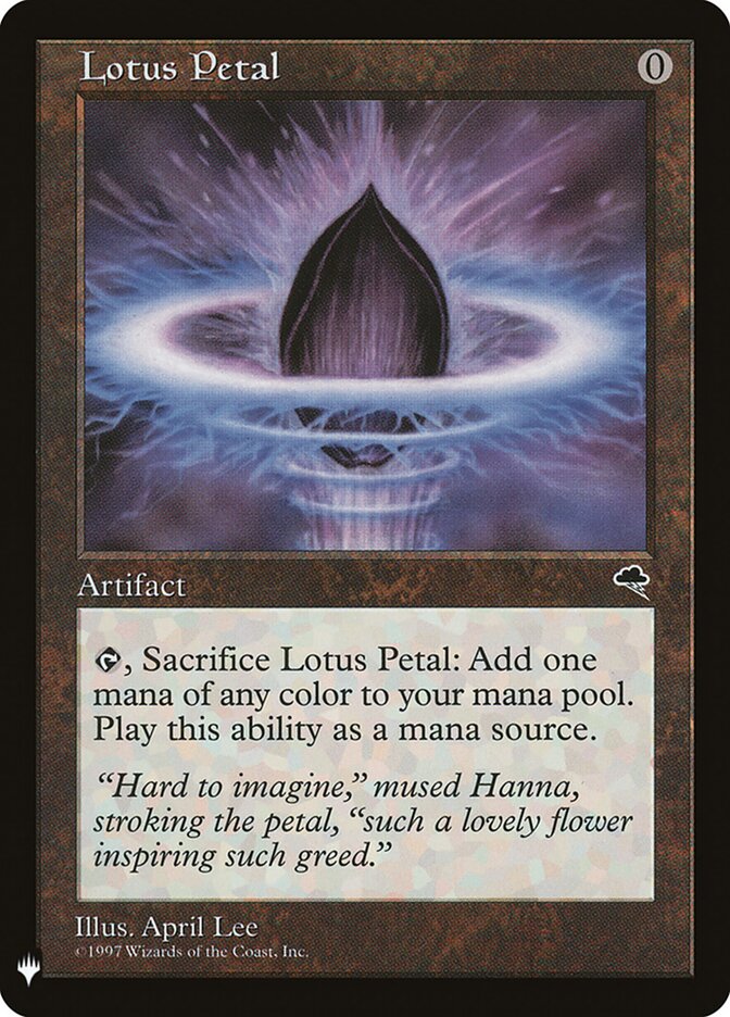 Lotus Petal — The List TMP-294/5581