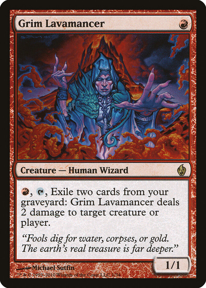 Grim Lavamancer — Premium Deck Series: Fire and Lightning 1/34