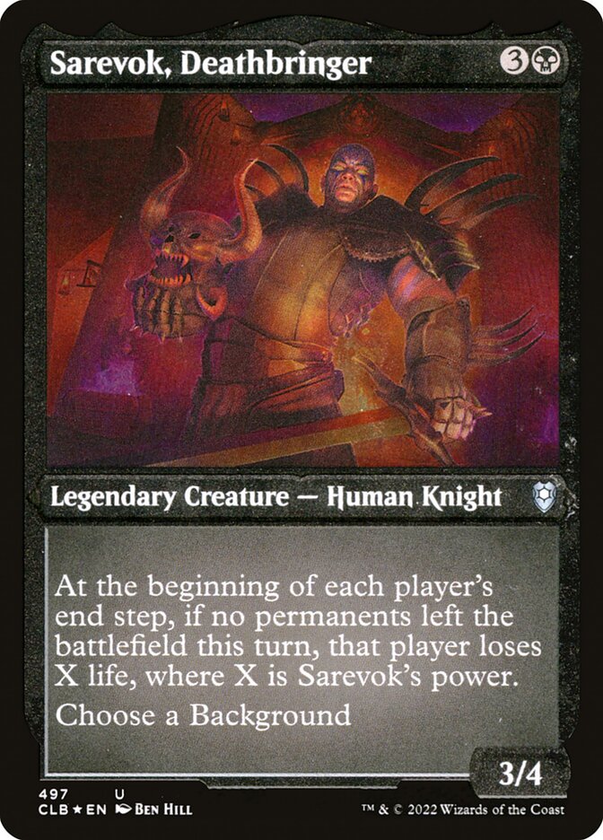 Sarevok, Deathbringer — Commander Legends: Battle for Baldur's Gate 497/936
