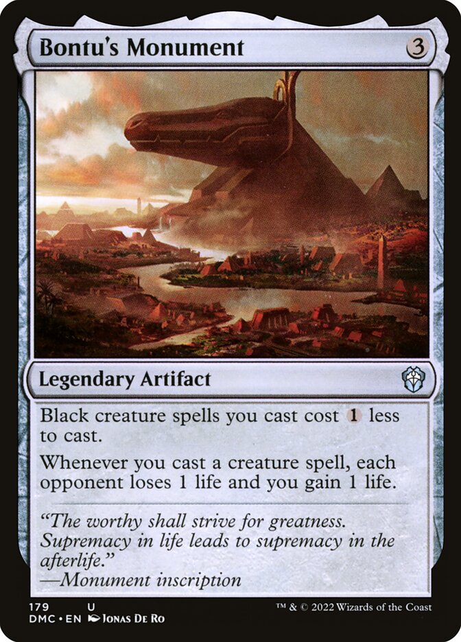Monument de Bontu — Dominaria United Commander 179/240