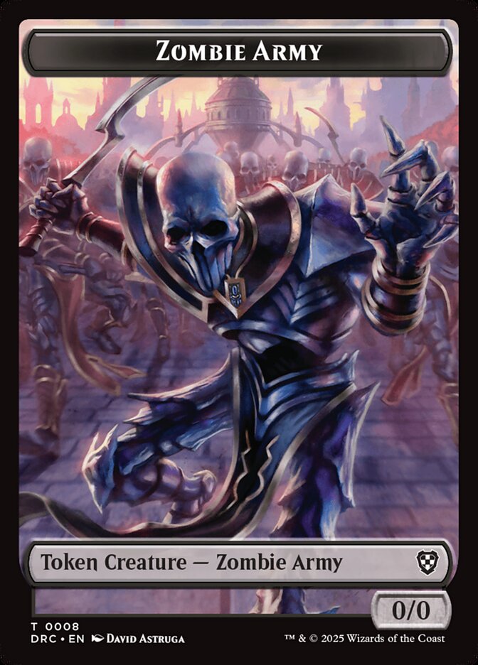 Zombie Army — Aetherdrift Commander Tokens 8/17