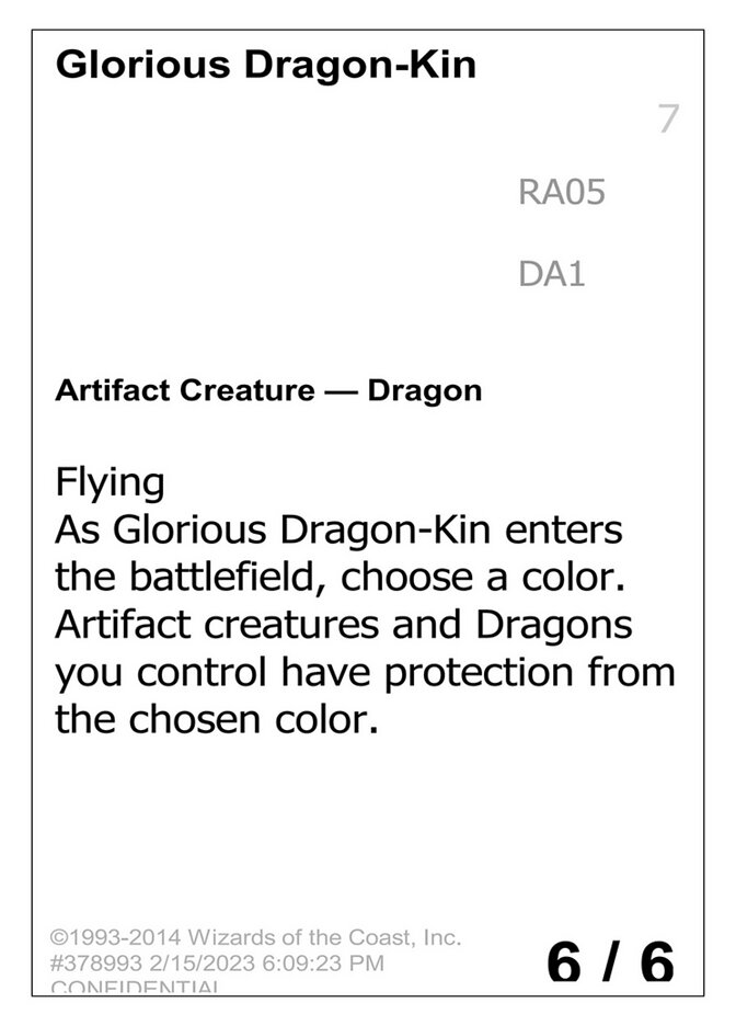 Glorious Dragon-Kin — Unknown Event RA05a/512