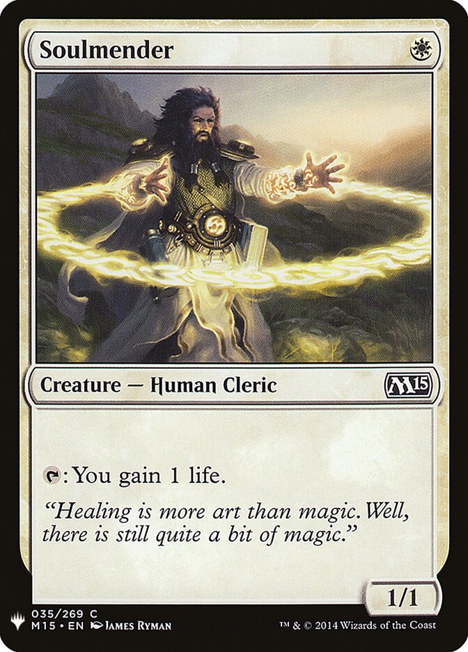 Soulmender — The List M15-35/5581