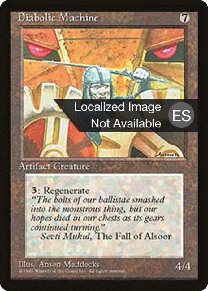 Diabolic Machine — Fourth Edition Foreign Black Border 314/378