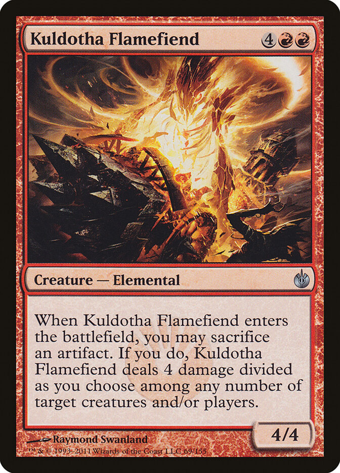 Kuldotha Flamefiend — Mirrodin Besieged 69/155