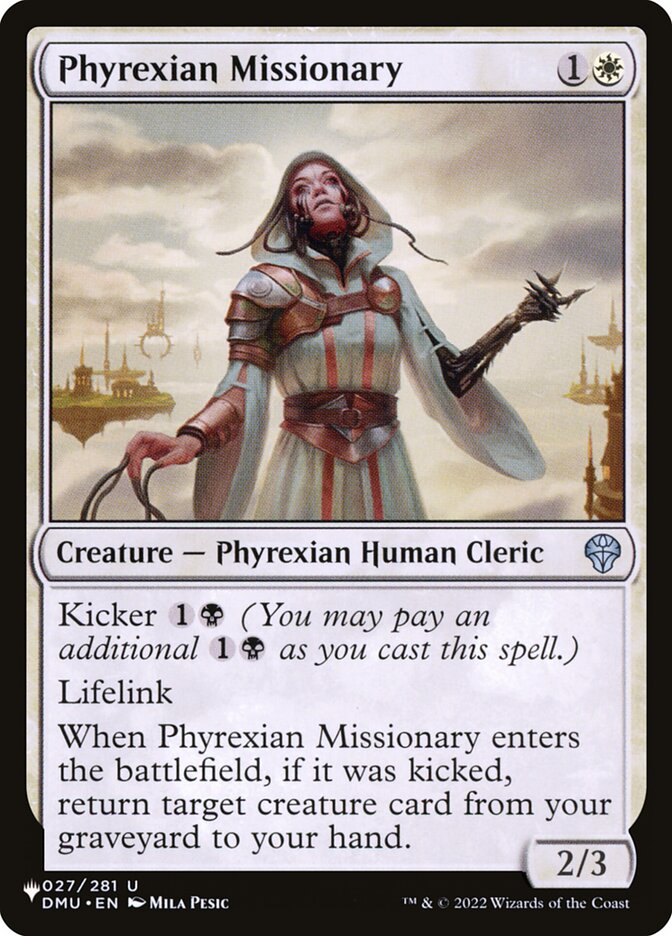 Phyrexian Missionary — The List DMU-27/5581