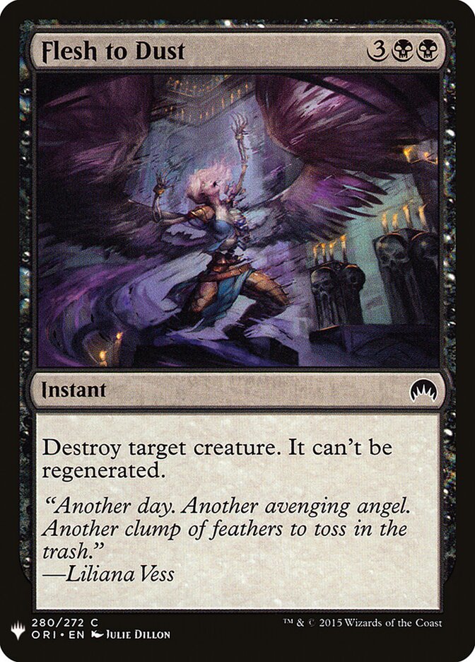 Flesh to Dust — The List ORI-280/5581