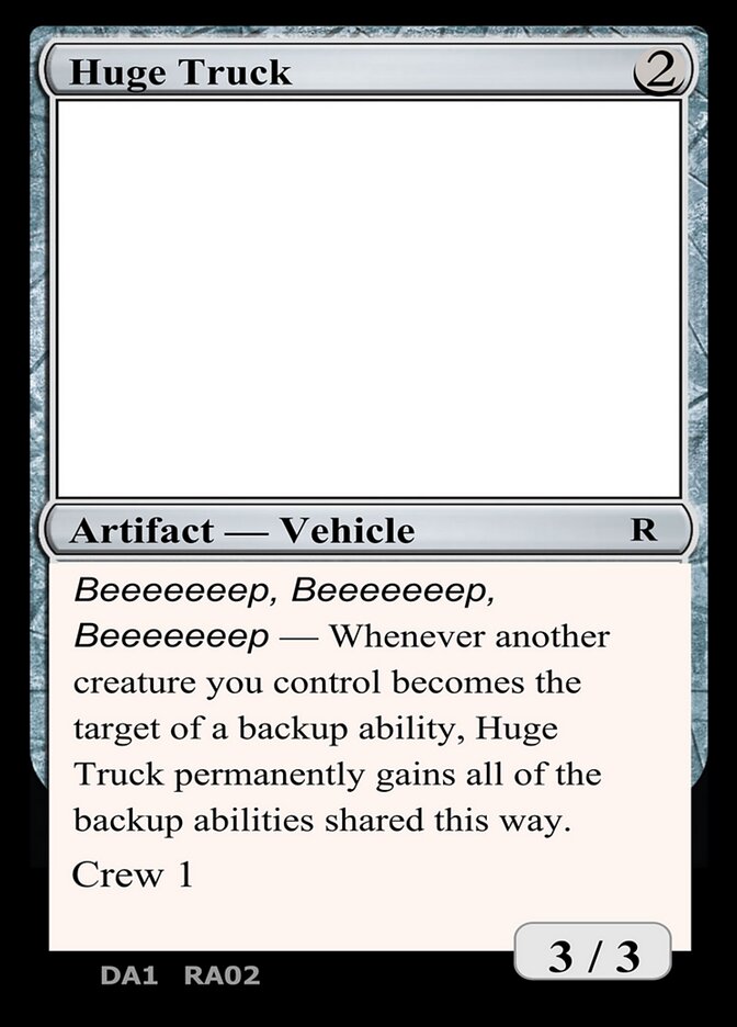 Huge Truck — Unknown Event RA02b/512