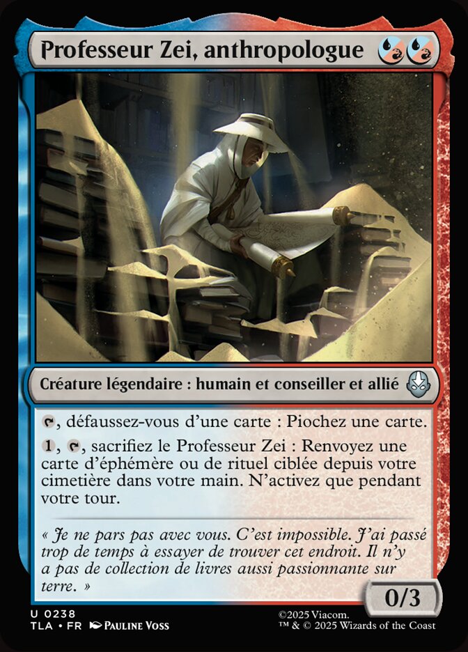 Professeur Zei, anthropologue — Avatar: The Last Airbender 238/394