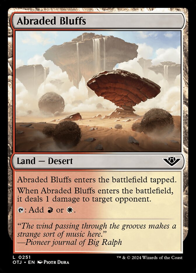 Abraded Bluffs — Outlaws of Thunder Junction 251/374