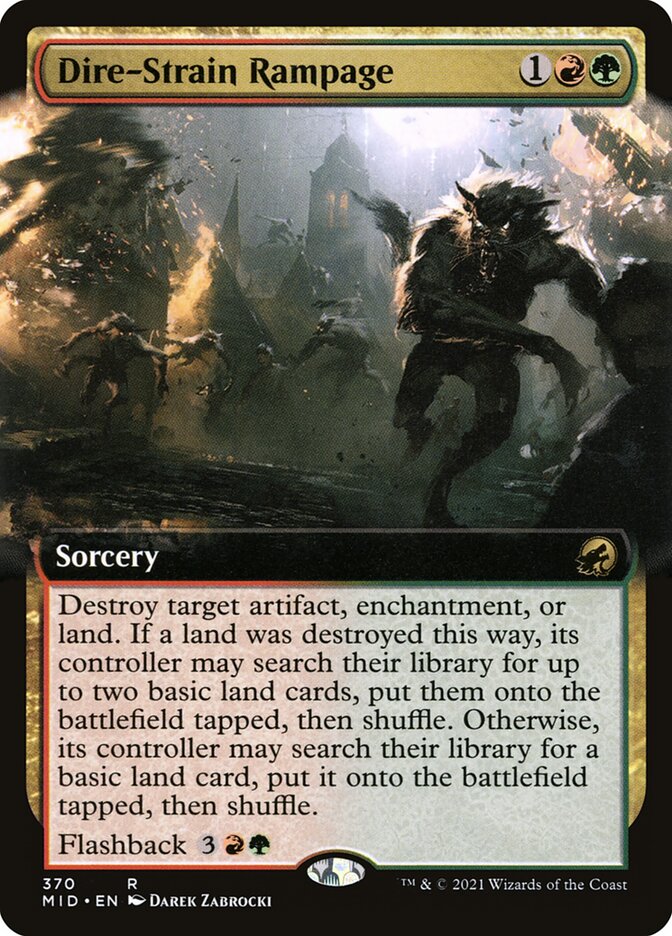 Dire-Strain Rampage — Innistrad: Midnight Hunt 370/398